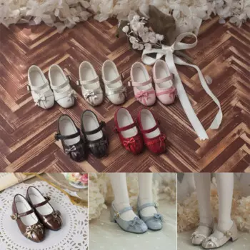 Детская игрушка ручной работы D08-P030 1/3 1/4 1/6 кукла BJD/SD Кукла Одежда цветная бант лента маленькая обувь 1 пара