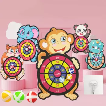 Детская интерактивная игрушка с животными, доска с липкими шариками