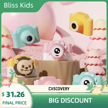 Детская камера рождественские подарки на день рождения для девочек и мальчиков 3-12 дюймов 1080P HD Цифровая видеокамера для селфи для малышей