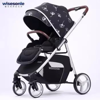 Детская коляска Wisesonle, легкая складная коляска для новорожденных, может сидеть в обеих направлениях
