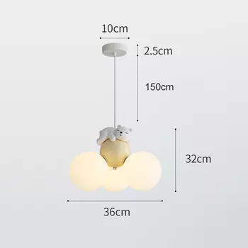 Детская люстра LASHA кремовая