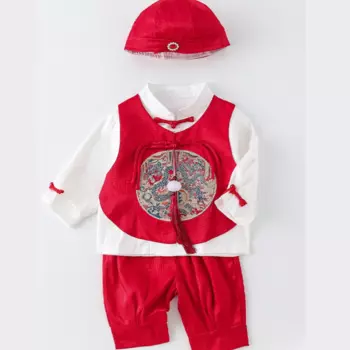 Детская новогодняя одежда, костюм Тан, детский подарок на день рождения, традиционный китайский костюм, весенне-осенние костюмы ханьфу с длинными рукавами