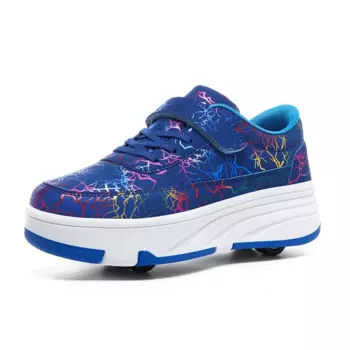 Детская обувь Rage для унисекс, дизайнерская синяя обувь для мальчиков на колесах, модная прогулочная обувь, детские удобные кроссовки, размер 29-42