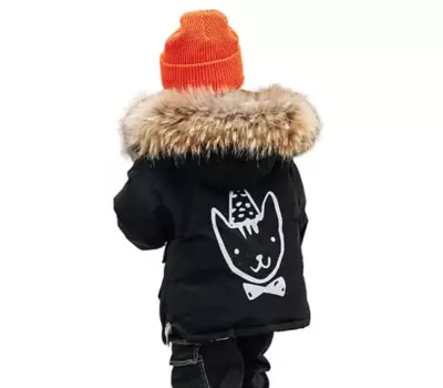 Детская парка с натуральным мехом, теплая зимняя пуховая куртка для девочек-подростков