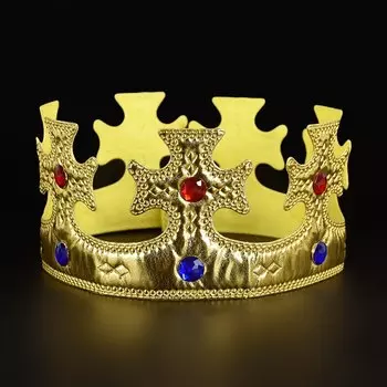 Детская шапочка корона золотая/серебряная ZQNYCY