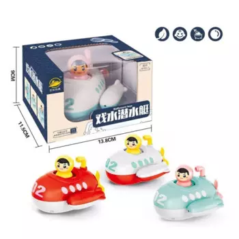 Детская водная игрушка, мультяшная Милая подводная лодка, детская игрушка для купания в ванной, заводная игрушка для купания, Детская ванна, игрушки для детей