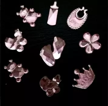 Детские акриловые стразы для душа 100 шт