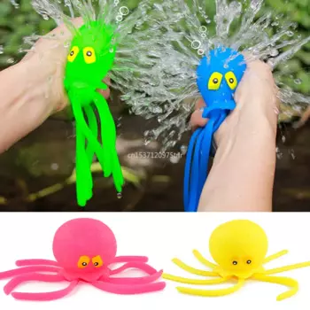 Детские Игрушки для ванны, губка, поглощающая воду, сдавливающая игрушка-Осьминог для снятия стресса, летняя игрушка для плавания и игр в воде для детей