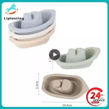 Детские Игрушки для ванны, складывающаяся лодка, красочные Игрушки для раннего развития, интеллектуальный подарок, лодка в форме семьи, складная башня, детские игрушки
