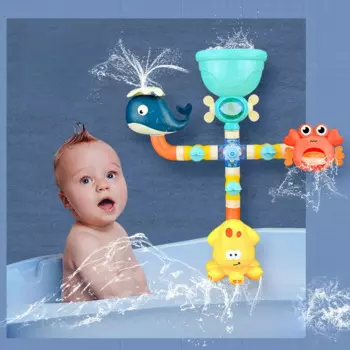 Детские Игрушки для ванны, водные игры, игрушки для ванны, краны, душ, спреи для воды, детские плавательные ванны, летние игрушки в форме животных