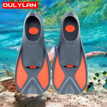 Детские ласты для плавания Oulylan, профессиональные ласты для обучения, короткие ласты, Стыковочная доска, фотооборудование