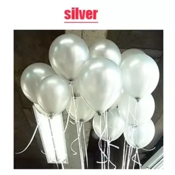 Детские латексные шары DAWN 10 дюймов молочно-бело-синие