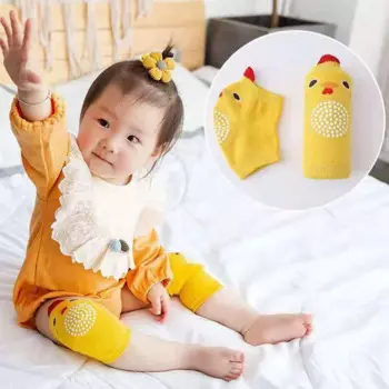 Детские наколенники, Детские Безопасные хлопковые налокотники для ползания, Детские наколенники для новорожденных, защитные наколенники