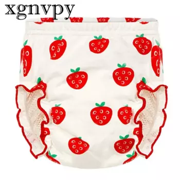 Детские тренировочные трусики xgnvpy, подгузники для туалета для маленьких мальчиков и девочек, многоразовые хлопковые моющиеся трусики для ночных подгузников