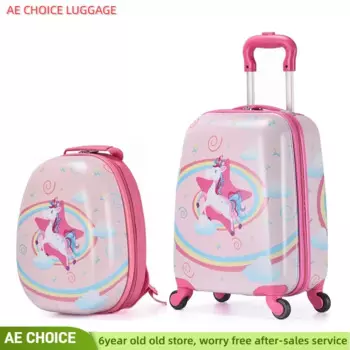 Детский чехол на колесиках, универсальный чемодан на колесиках, мультяшный чемодан с колесиками, Детский чемодан на колесиках