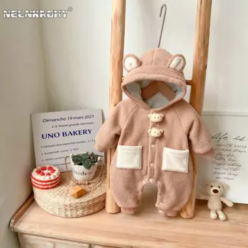 Детский флисовый комбинезон на возраст 0-24 месяца