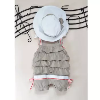 Детский хлопковый комбинезон без рукавов, с бандажом