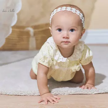 Детский хлопковый комбинезон с цветочным принтом, DB2240726