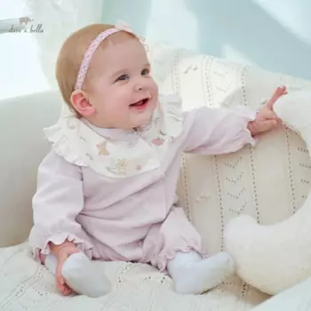 Детский хлопковый комбинезон с цветочным принтом, DB3241832