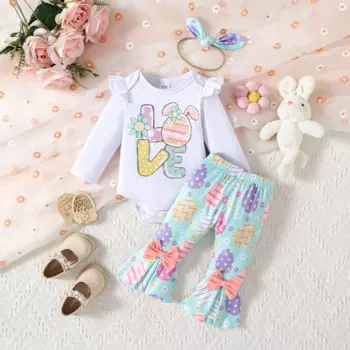 Детский комбинезон с длинными рукавами и надписью