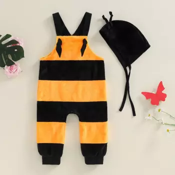 Детский комбинезон в полоску, без рукавов