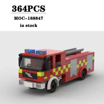 Детский конструктор «пожарная машина», 364 шт.