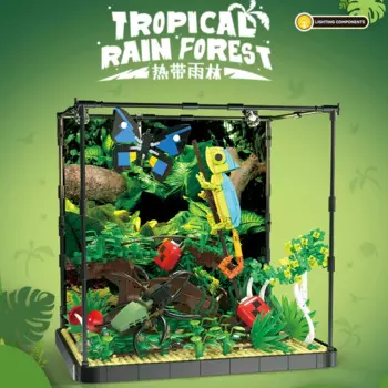 Детский конструктор «тропический лес» для мальчиков