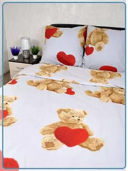 Детский КПБ Поплин, Детское постельное белье поплин IM0670 мишка - 1.5 спальное