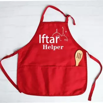 Детский красный фартук HGDTFF для Ид аль-Фитр