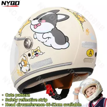 Детский милый мультяшный мотоциклетный электрический автомобиль Детский шлем класс А теплый и безопасный универсальный размер 46-52 см в наличии