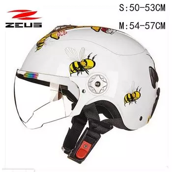 Детский мотоциклетный велосипедный шлем ZEUS с героями мультфильмов, детские аксессуары для самокатов, электрический велосипед для мальчиков и девочек, мотошлемы Capacete