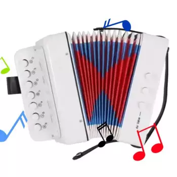 Детский музыкальный инструмент «гармошка», 7 кнопок