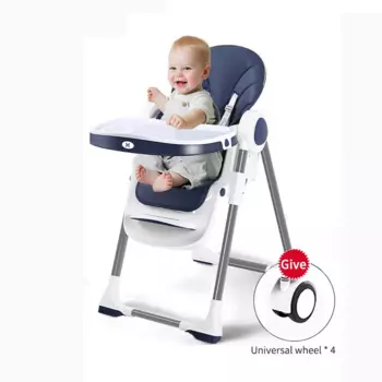 Детский обеденный стол и стулья, многофункциональный складной портативный стул для еды, складной стул для кормления с высокой ножкой