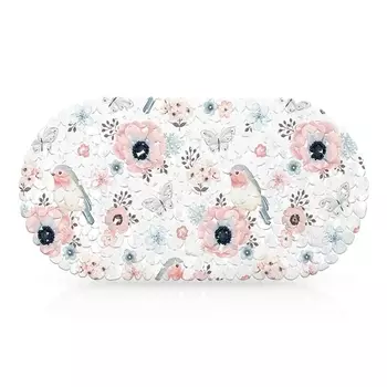 Детский противоскользящий ПВХ коврик для ванной 69x35 см