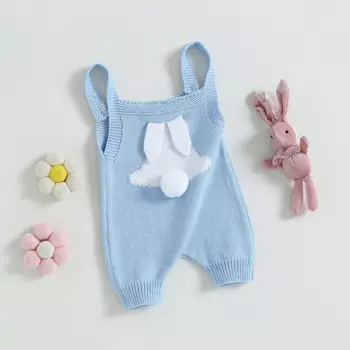 Детский трикотажный комбинезон без рукавов, на возраст 0-24 месяца