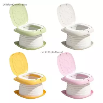 Детский туалет с героями мультфильмов, складной и удобный для переноски, детский стульчик-горшок, герметичный детский писсуар с