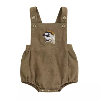 Детский вельветовый комбинезон на пуговицах, без рукавов