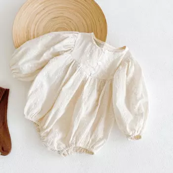 Детское хлопковое боди с длинным рукавом, на возраст 0-24 месяца