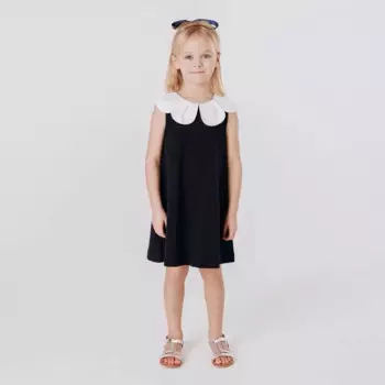 Детское платье в европейском и американском стиле, новинка 2024, летнее милое модное платье без рукавов в стиле академии, y1285