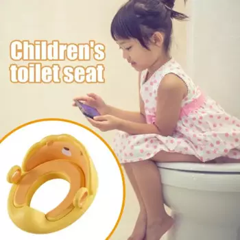 Детское сиденье для унитаза, с нескользящей ручкой