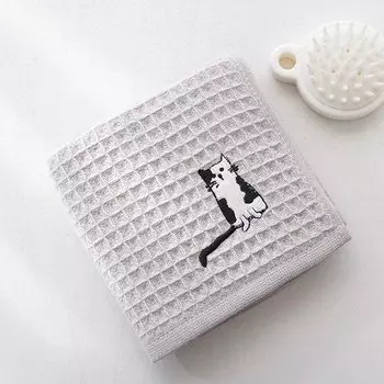 Детское вафельное полотенце You and Me с котом