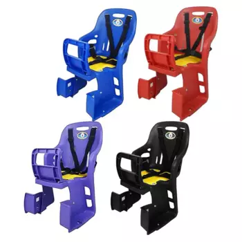 Детское заднее сиденье с поручнями, детское заднее сиденье для велосипеда, детская переноска для большинства задних рамок велосипеда