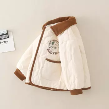 Детское зимнее пальто для мальчиков 1-3 лет, осенне-зимние топы, детская утепленная хлопковая одежда, детская верхняя одежда, куртка для мальчиков