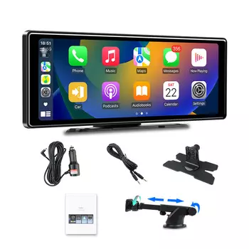 Develuck Универсальный 10,26-дюймовый Android Auto Carplay Экран Автомобильный Радио Мультимедийный Видеоплеер Портативный MP5 Интеллектуальная Система WIFI BT