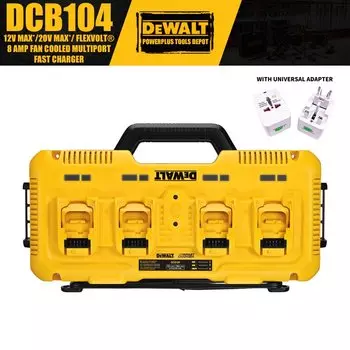 DEWALT DCB104 Многопортовое быстрое зарядное устройство для аккумуляторов