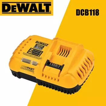 DEWALT оригинальное зарядное устройство DCB118 FLEXVOLT 18 В 20 В, быстрая зарядка, внутренний вентилятор, литиевая батарея с охлаждением, подходит только зарядное устройство 220 В
