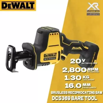 DEWALT DCS369 Беспроводная сабельная пила