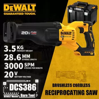 DEWALT DCS386 Бесщеточная сабельная пила 20V