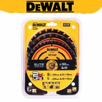DEWALT DT10397 Циркулярные диски 2x165 мм 24T 1x165 мм 40T 3 шт.