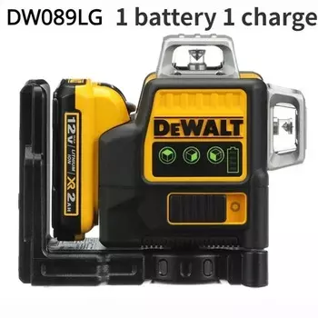DEWALT DW089LG 12-линейный Лазерный Уровень 3-сторонний 360 Градусов Вертикальный Горизонтальный Измерение Зеленого Света Для...
